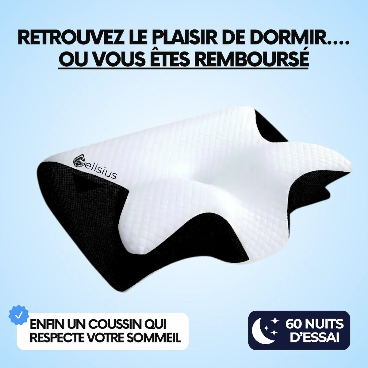 Coussin d’Alignement Cervical Cellsius - Le secret du dormeur latéral et dorsal