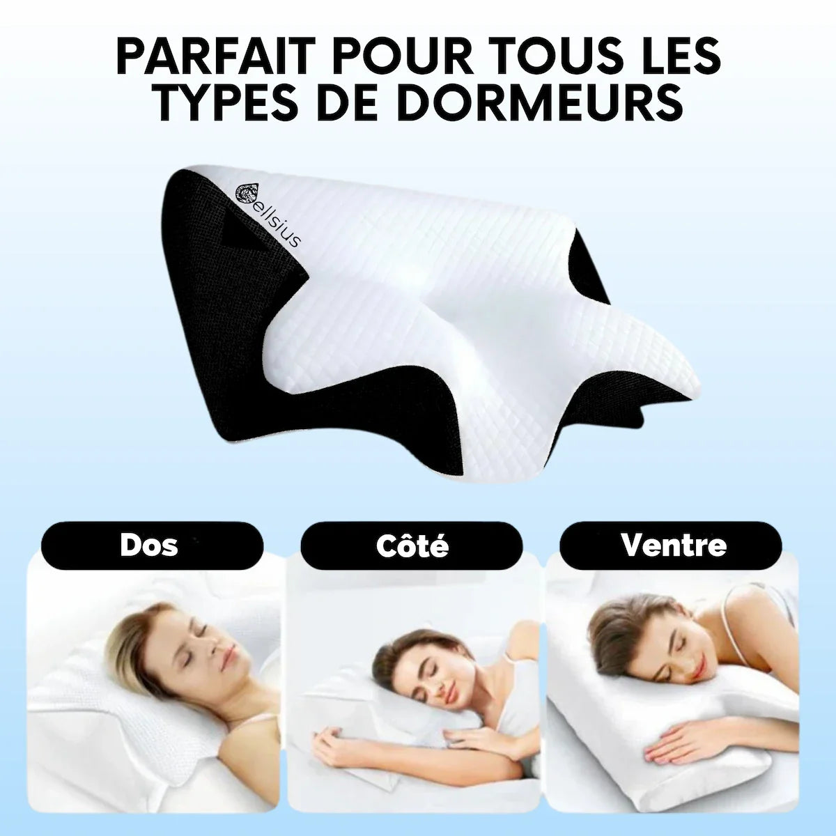 Coussin d’Alignement Cervical Cellsius - Le secret du dormeur latéral et dorsal